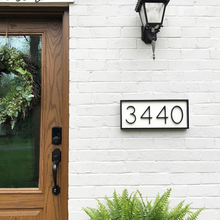 ModernHomeDigits | Sustainable Black House Numbers