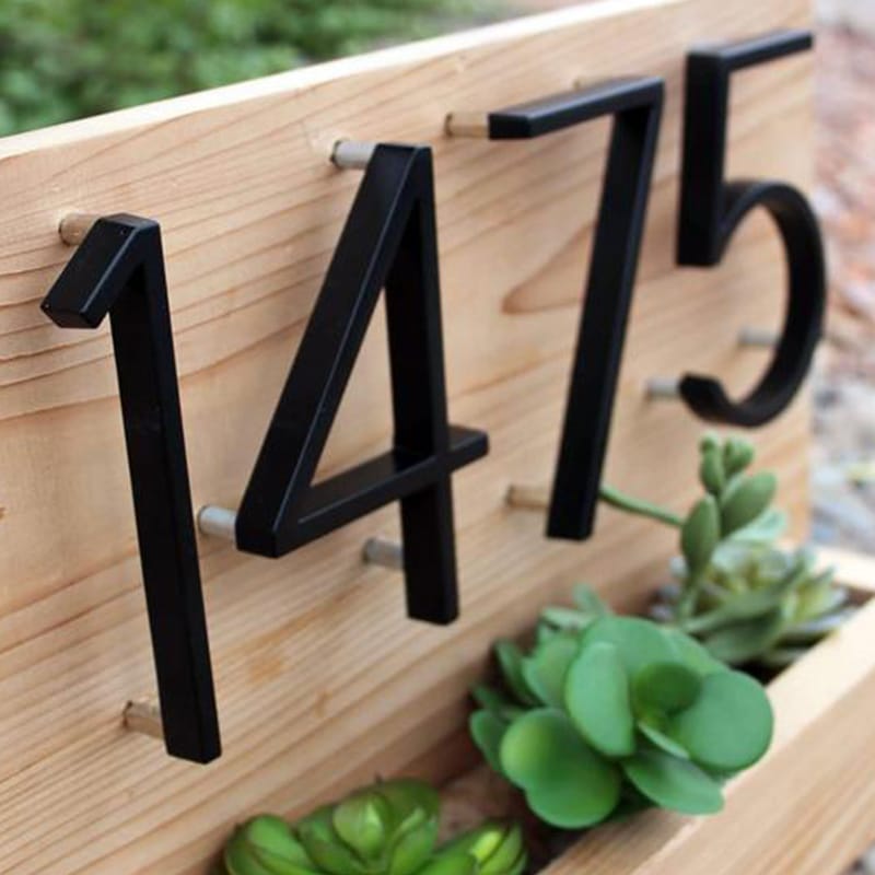 ModernHomeDigits | Sustainable Black House Numbers