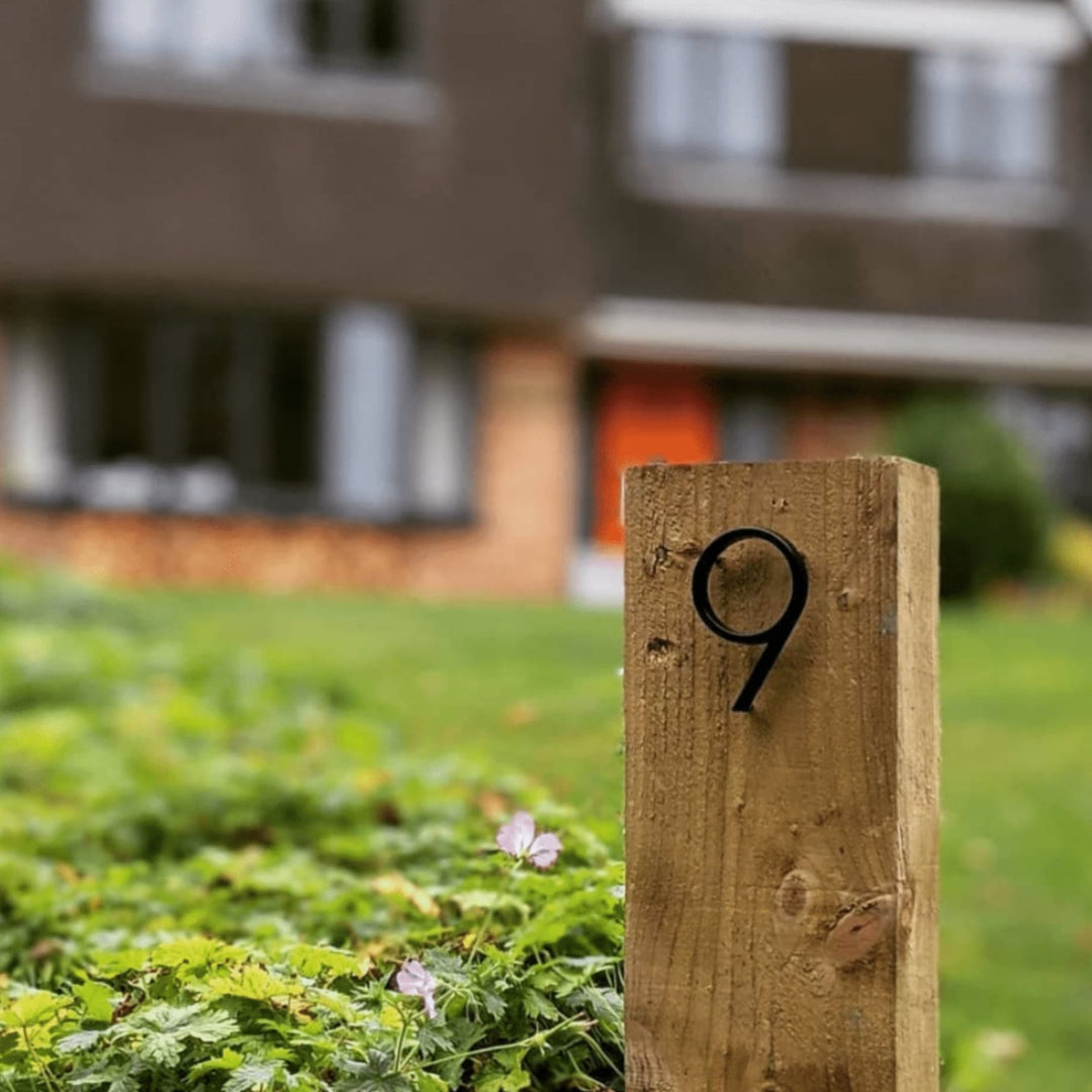 Design Number – OBRE House Numbers – Elegant Black Finish for Outdoors