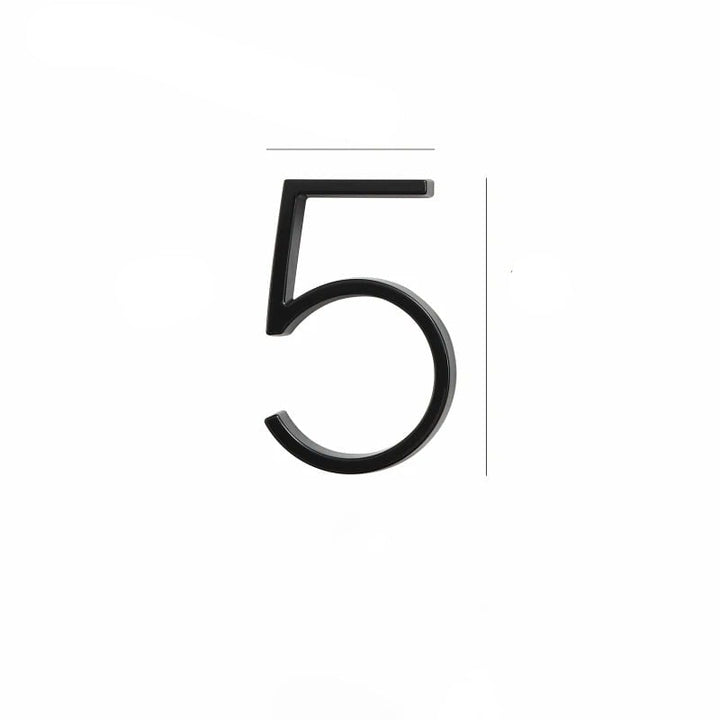 Design Number – OBRE House Numbers – Elegant Black Finish for Outdoors