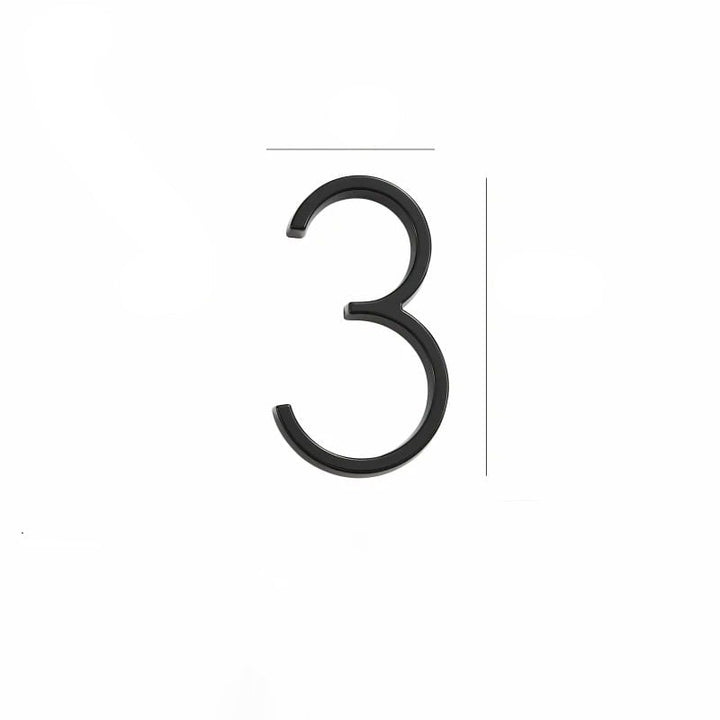 Design Number – OBRE House Numbers – Elegant Black Finish for Outdoors