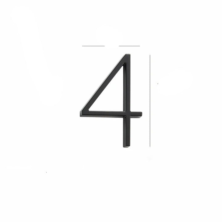 Design Number – OBRE House Numbers – Elegant Black Finish for Outdoors