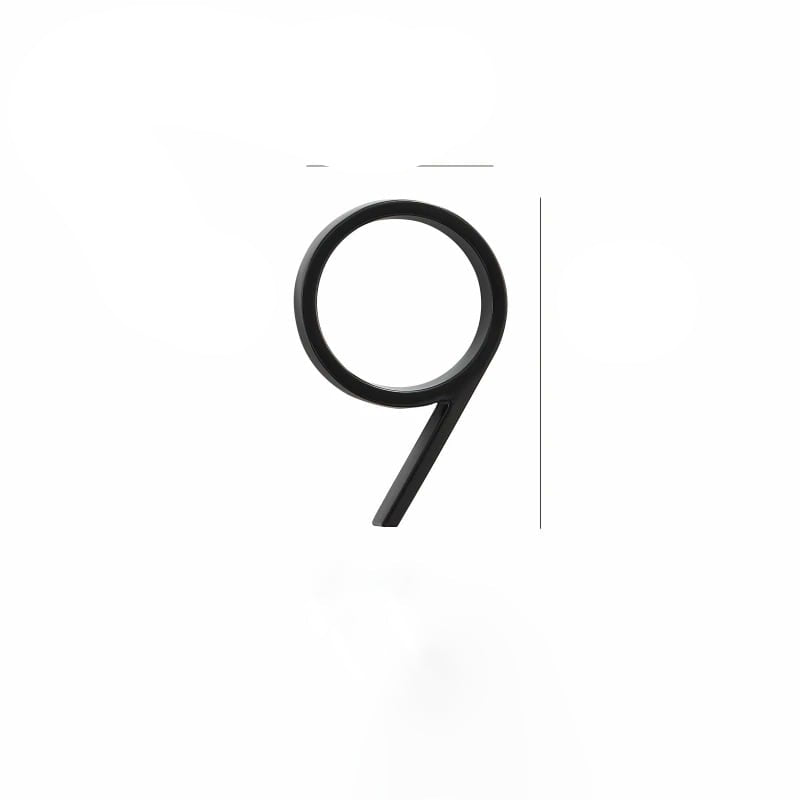 Design Number – OBRE House Numbers – Elegant Black Finish for Outdoors