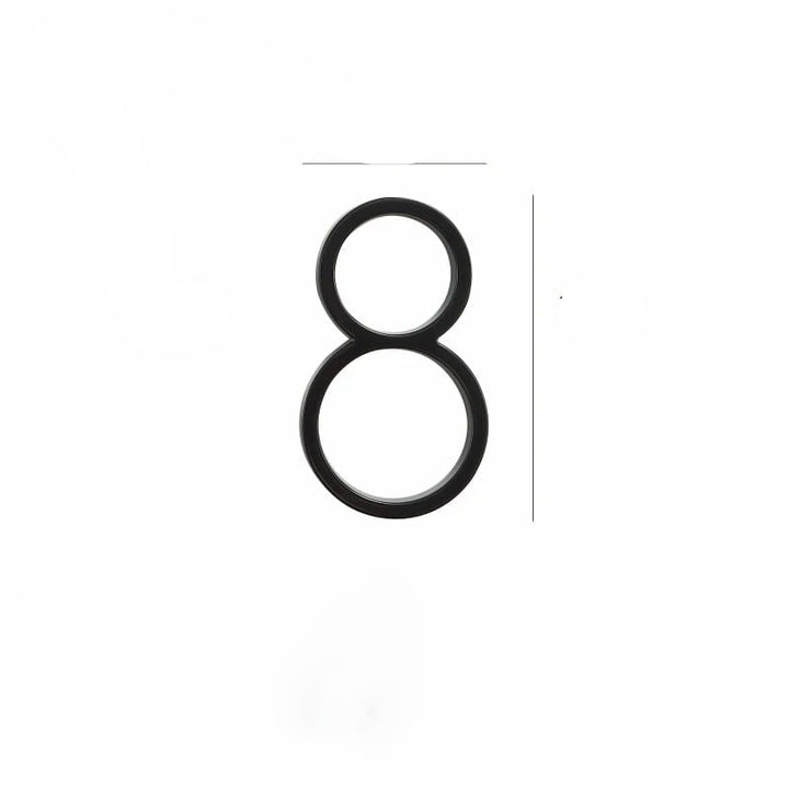Design Number – OBRE House Numbers – Elegant Black Finish for Outdoors