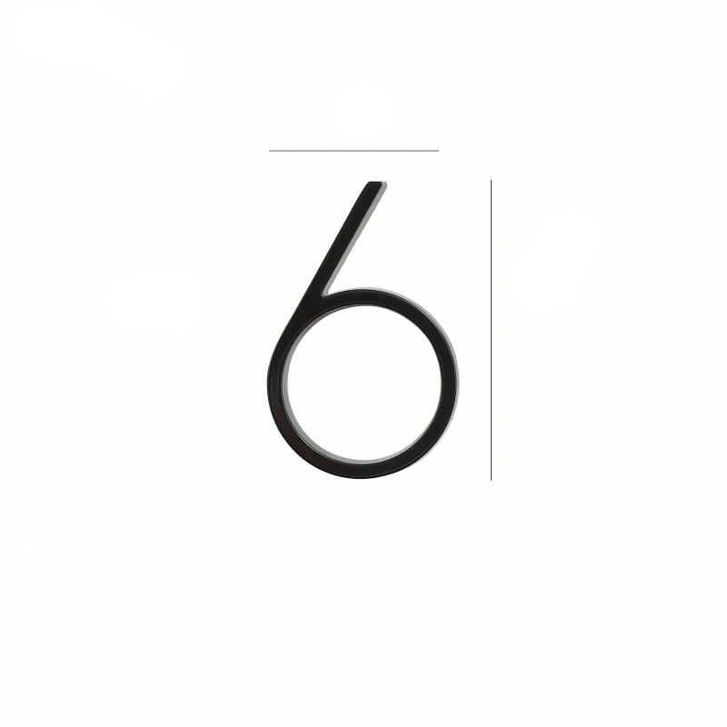 Design Number – OBRE House Numbers – Elegant Black Finish for Outdoors