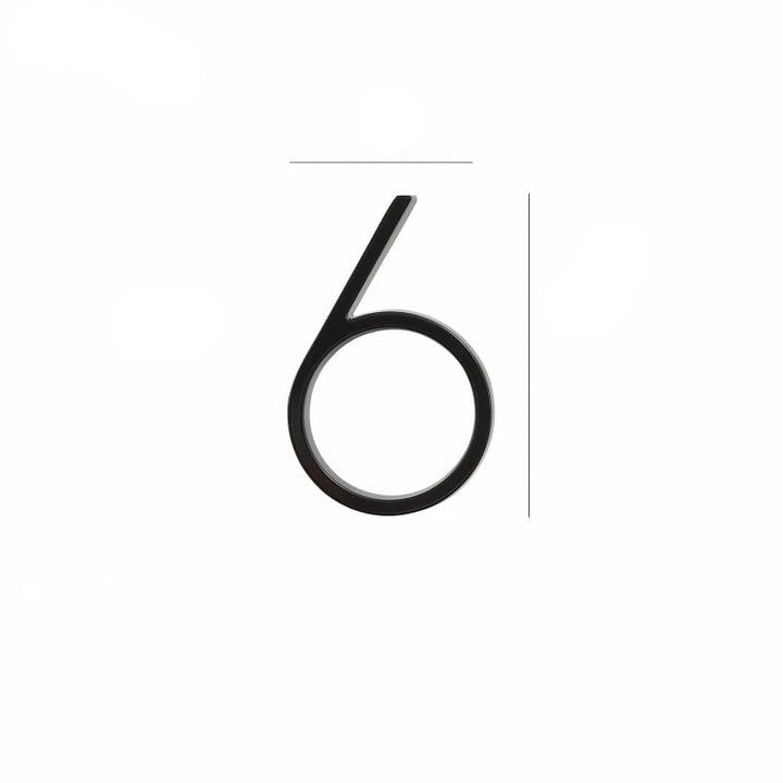 Design Number – OBRE House Numbers – Elegant Black Finish for Outdoors