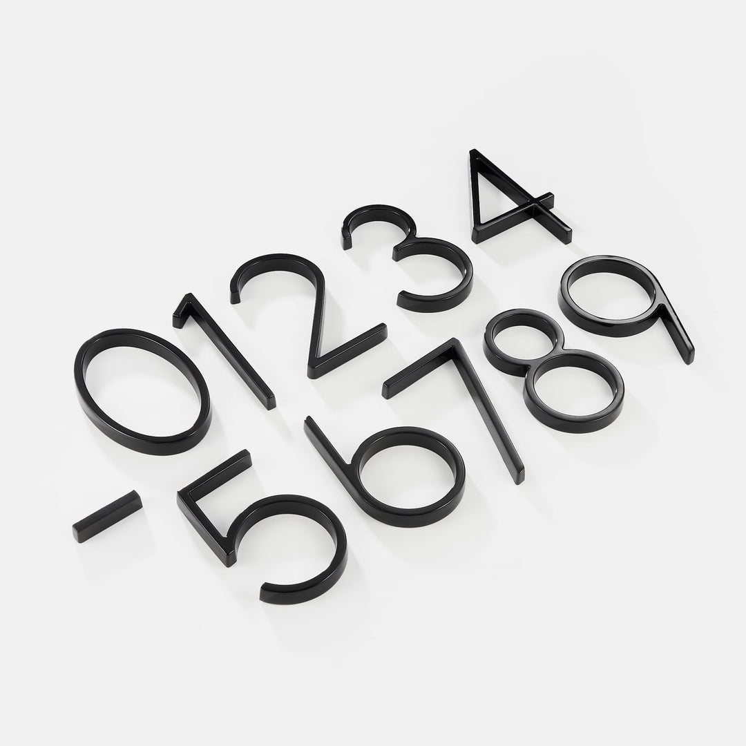 ModernHomeDigits | Sustainable Black House Numbers