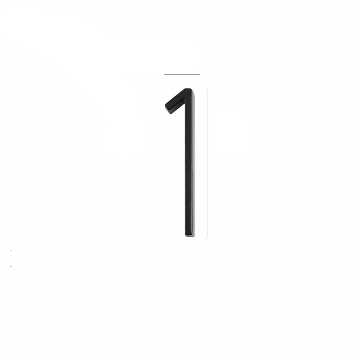 Design Number – OBRE House Numbers – Elegant Black Finish for Outdoors