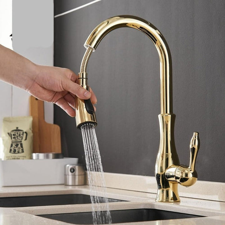 KraanFlex – Pull-Out Kitchen Faucet with Flexible Hose – Ideal for Any Kitchen