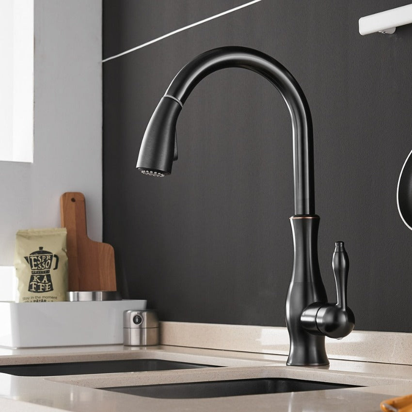 KraanFlex – Pull-Out Kitchen Faucet with Flexible Hose – Ideal for Any Kitchen