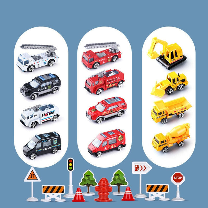 Adventurous Airplane Playset - large airplane and three mini construction vehicles - designed for children aged 3 to 6 years - promotes creative play