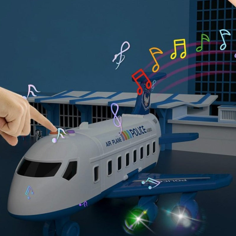 Adventurous Airplane Playset - large airplane and three mini construction vehicles - designed for children aged 3 to 6 years - promotes creative play