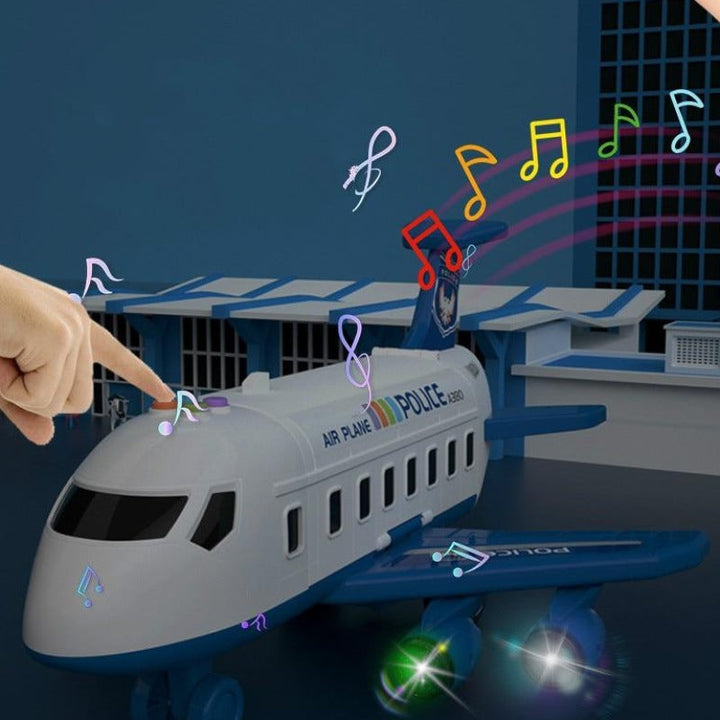 Adventurous Airplane Playset - large airplane and three mini construction vehicles - designed for children aged 3 to 6 years - promotes creative play