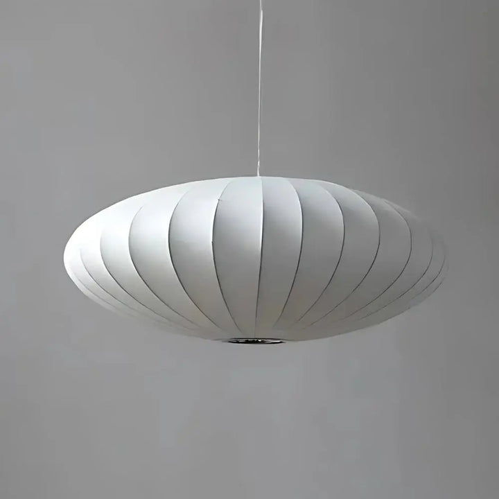 SilkenGlow – Japandi Pendant Lamp with Soft Silk & Minimalist Design