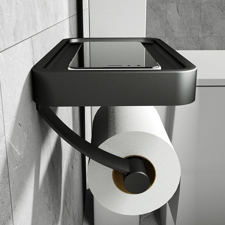 PraktiShelf - Functional Toilet Paper Holder with Extra Storage Space