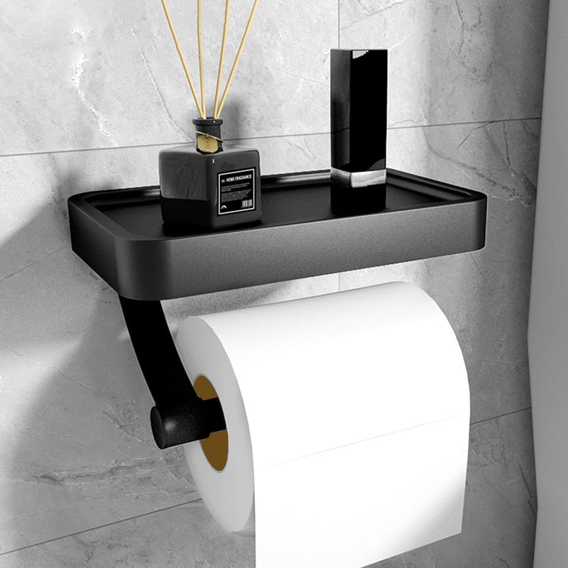 PraktiShelf - Functional Toilet Paper Holder with Extra Storage Space