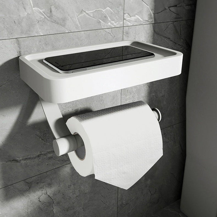 PraktiShelf - Functional Toilet Paper Holder with Extra Storage Space