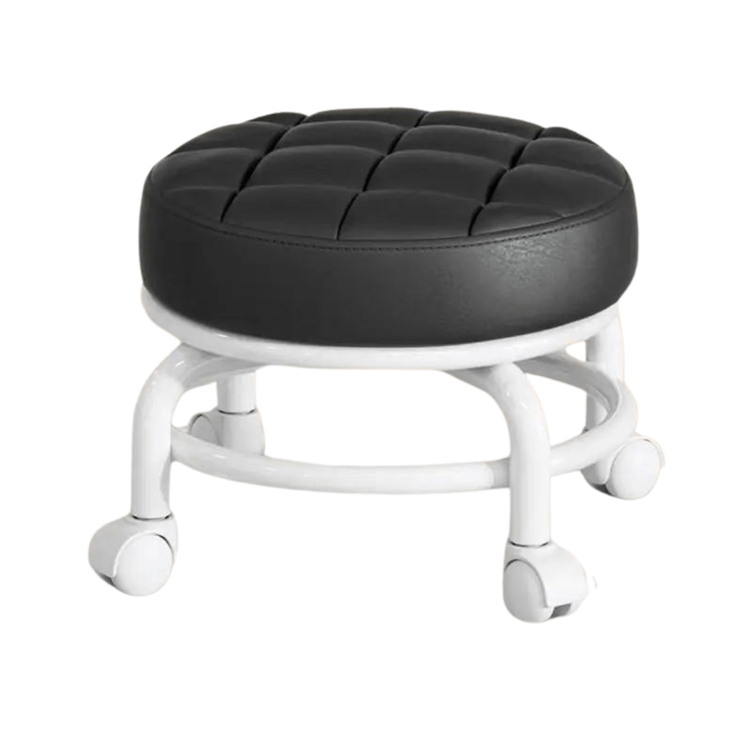 FlexiRoll - Ergonomic Rolling Stool - 360° Swivel Seat Stool - Adjustable Rotating Stool