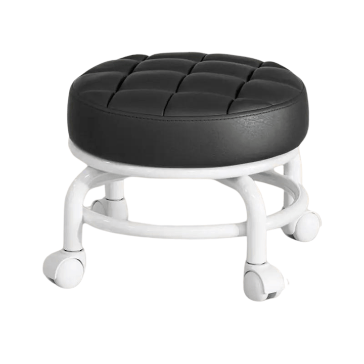 FlexiRoll - Ergonomic Rolling Stool - 360° Swivel Seat Stool - Adjustable Rotating Stool