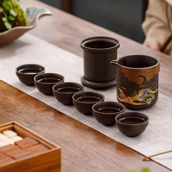 MagicBrew – Color Changing Ceramic Tea Set with Detailed Designs