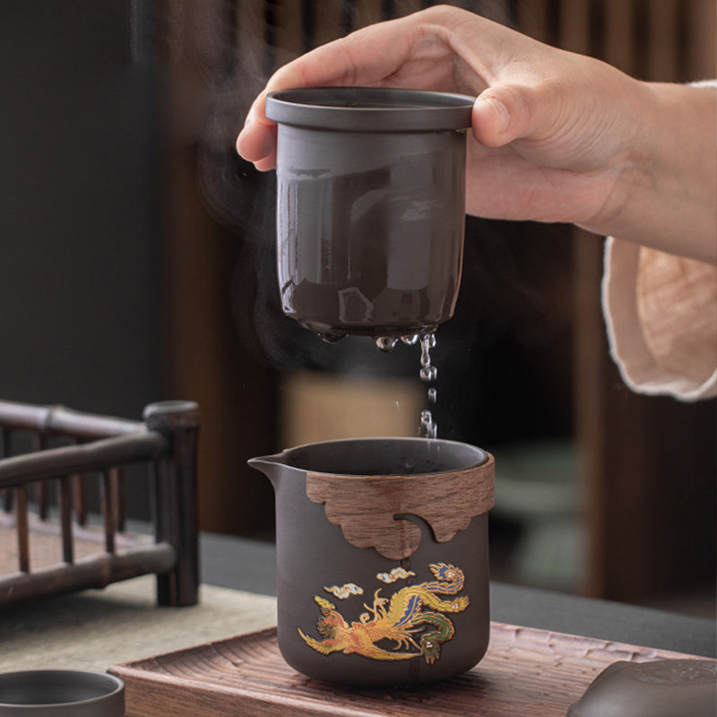 MagicBrew – Color Changing Ceramic Tea Set with Detailed Designs