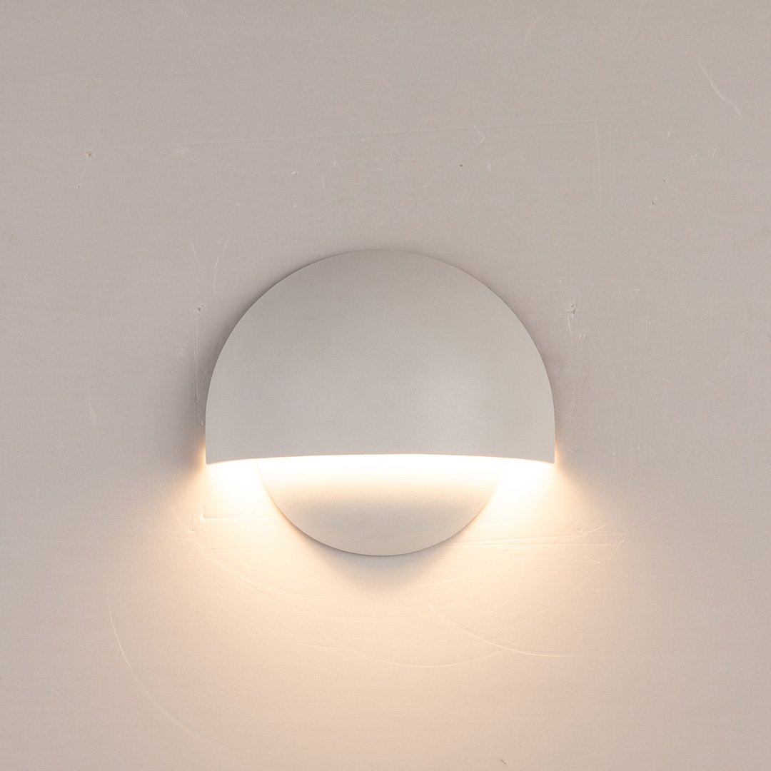 GlowVerve LED Wall Lamp for Outdoors - Soft Glow and Maximum Energy Efficiency - Elegant Design for Indoor and Outdoor Use